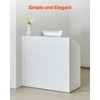 VEVOR Reception Desk, 46 Inch Rectangular Front Counter Table, Office