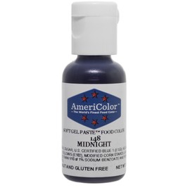 Americolor Soft Gel Paste Food Color, Midnight, .75 Ounce Bottle