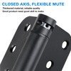 Automatic Self-Closing Door Hinges Black Matte 4 Inch x 4",Spring