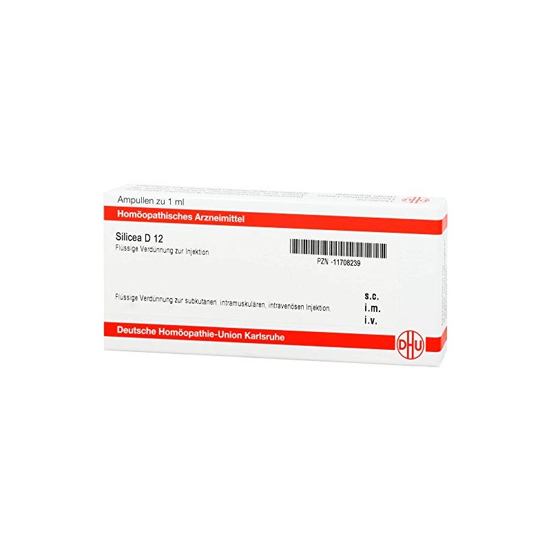 DHU Silicea D12 Ampoules Pack of 8