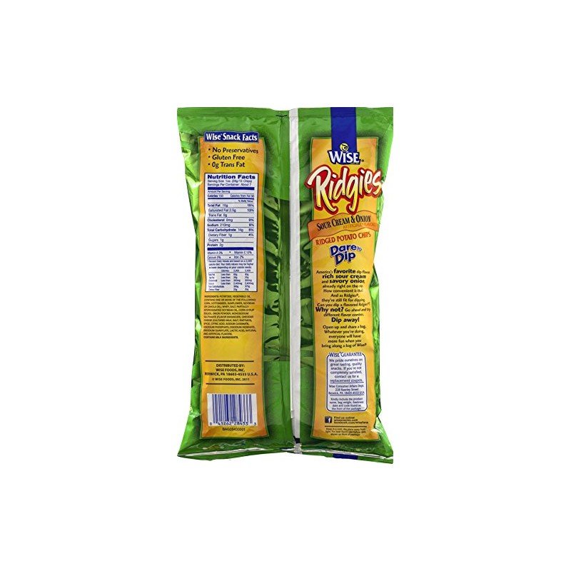 Wise Ridgies Sour Cream and Onion