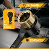 GRENPRO Ratcheting Wrench Set Metric And Standard, 9PC 8-19 mm