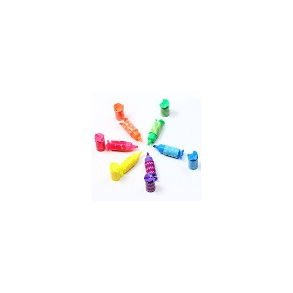 Candy Sweet Style Mini Highlighters, Set of 6 in bright
