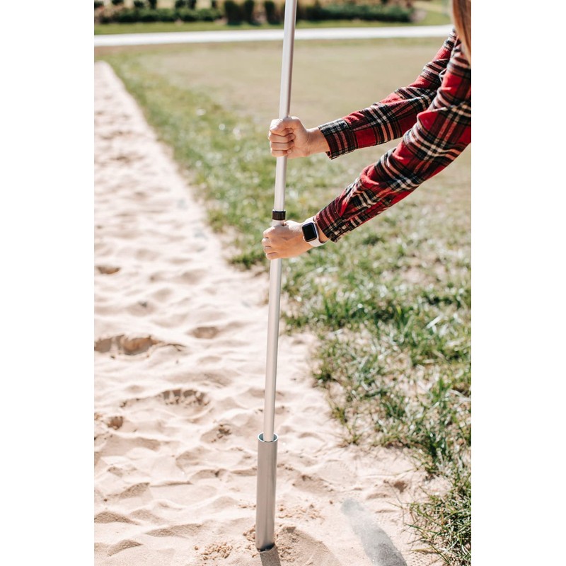 Flagpole-To-Go 20’ Beach & Backyard Flagpole Kit with Portable Aluminum