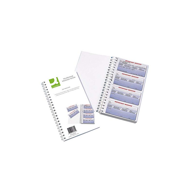 Q-Connect 200 Messages Duplicate Telephone Message Book