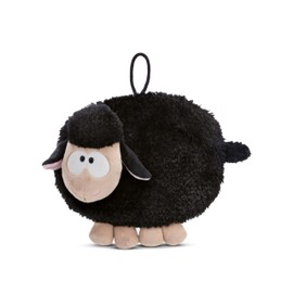 NICI Cuddly Toy Hot Water Bottle Sheep 350 ml 25 cm Black - Cuddly Hot Water Bottle Animal from 10 Months, Plush Toy Bed Bottle for Children and Adults - 49924