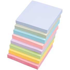 Notas adhesivas de 3 x 3 pulgadas, 8 blocs, 800 hojas, 8 blocs de notas adhesivas de colores, blocs adhesivos premium, notas adhesivas al por mayor, b