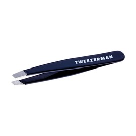 Tweezerman Tweezerman Exclusive Evening Blue Mini Slant Tweezer - Tweezers for Eyebrows, Travel Tweezers for Eyebrows, Facial Hair, Ingrown Hair