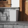 Dowell 35Qt Gray Square Plastic Trash Can with Lid, Stackable