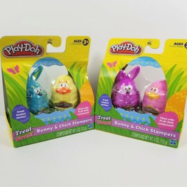 Play-Doh Play Doh Kids Bunny & Chick Stampers Basket Stuffer Easter  2 Packs of 2 Playdoh