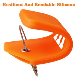 8 Pcs Luggage Tags for Suitcases, 26 Initial Letter Travel Luggage Baggage Identification Labels ID Tags Fully Bendable Tags with Stainless Steel Loop (Letter W, Orange)