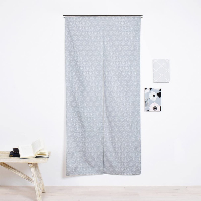 W3801410 Room Divider Curtain, Noren, Stylish, Scandinavian Blindfold, 70.9 inches