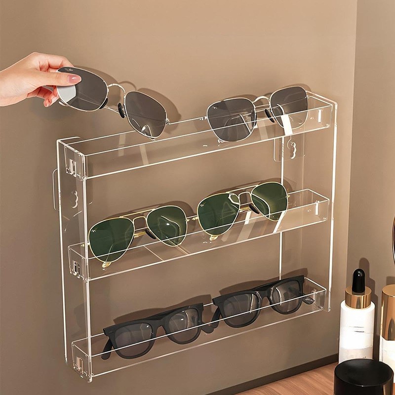 Perfeclan 3 Layers Wall Mount Makeup Organizer Multipurpose for Cosmetic