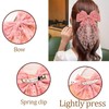 Large Bow Hair Clips Pink Hair Ribbon Bows Barrettes Bowknot
