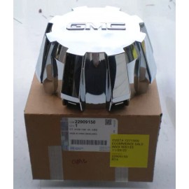 GMC Factory, OEM NEW 2015-2019 GMC Sierra 2500 3500 HD Chrome OEM Center Cap P/N 22910735