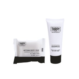 Kit de Amenidades para Airbnb o Hotel (THRPY)  Contiene 200 Piezas (Jabon, Shampoo)  Amenidades Hoteleras  Flo Amenities                              
