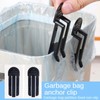 XINCHENG 3 Pairs Rubbish Bag Clip, Black Garbage Bag Clips,
