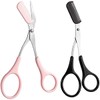 GRAYSPCE Eyebrow Trimmer Scissors, with Comb Professional Eyebrow Comb Scissors