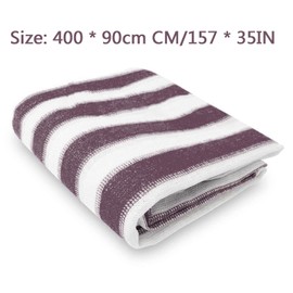 51buyoutgo Brown Balcony Privacy Screen, 400x90 cm Balcony Privacy & Protective Screens, Apartments Railing Privacy Cover for Patio Deck Fence