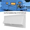 RV Exhaust Vent Cover White Range Hood Sidewall Vent Cover