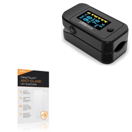 BoxWave Screen Protector Compatible With Santa Medical Dual Color OLED Pulse Oximeter - ClearTouch Anti-Glare Anti-UV EyeCare (2-Pack), Filters out Harmful Blue Light Reduce Fatigue