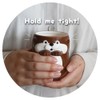 Decorle KW-38302 Soft Hand Tea Cup Otter Latte, Approx. 3.1
