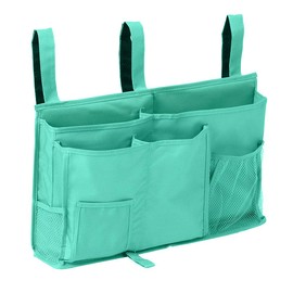 Sugaroom Bedside Storage Caddy, Bunk Bed Organizer Bed Storage Pocket Bedside Organizer Hanging Bed Storage Caddy for College Dorm Room, Hospital Bed Rails, Baby Bed, Camp (Green)