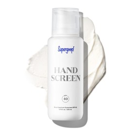 Supergoop! Handscreen SPF 40, 6.76 fl oz - Preventative, SPF Hand Cream For Dry Cracked Hands - Fast-Absorbing, Clean ingredients, Non-Greasy Formula - With Sea Buckthorn, Antioxidants & Natural Oils