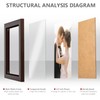 PECULA 2 Pack 5x7 Brown Picture Frame for Wall and