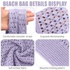hatisan Crochet Bags for Women Summer Beach Tote Bag Aesthetic