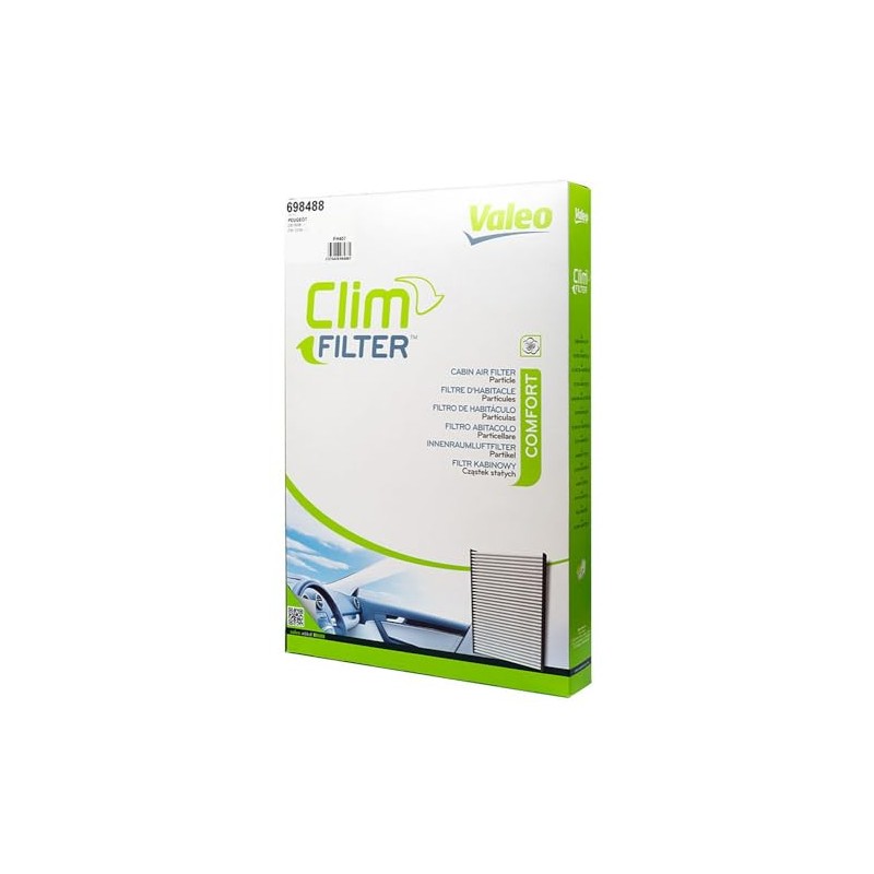 VALEO 698488 Filter, Innenraumluft ESSENTIAL Partikelfilter (Pollenfilter) Schutz vor Pollen,
