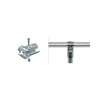 2 Pcs T Clamps Pipe Connector Metal Fittings,Structural Pipe Connector