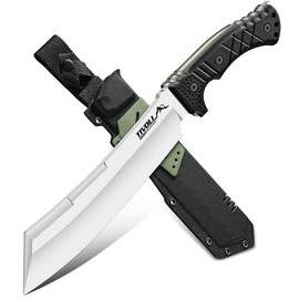 TIVOLI Heavy Duty Tanto Machete - Full Tang Fixed Blade Knife with Sheath