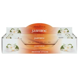Botega Exclusive Jasmine Fragrance Elements Incense Sticks Display/Bulk Box Set - 6 Packs of 20 Sticks - 120 Total