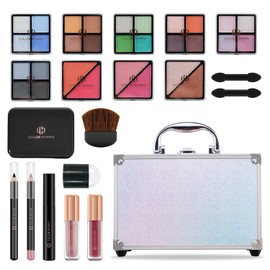 Color Nymph- Kits de maquillaje para principiantes para adolescentes con estuche de viaje incluido Kit de maquillaje completo Paleta de sombras de... 