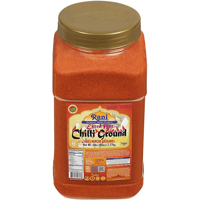 Rani Extra Hot Chilli Powder Indian Spice 80oz (5lbs) 2.27kg
