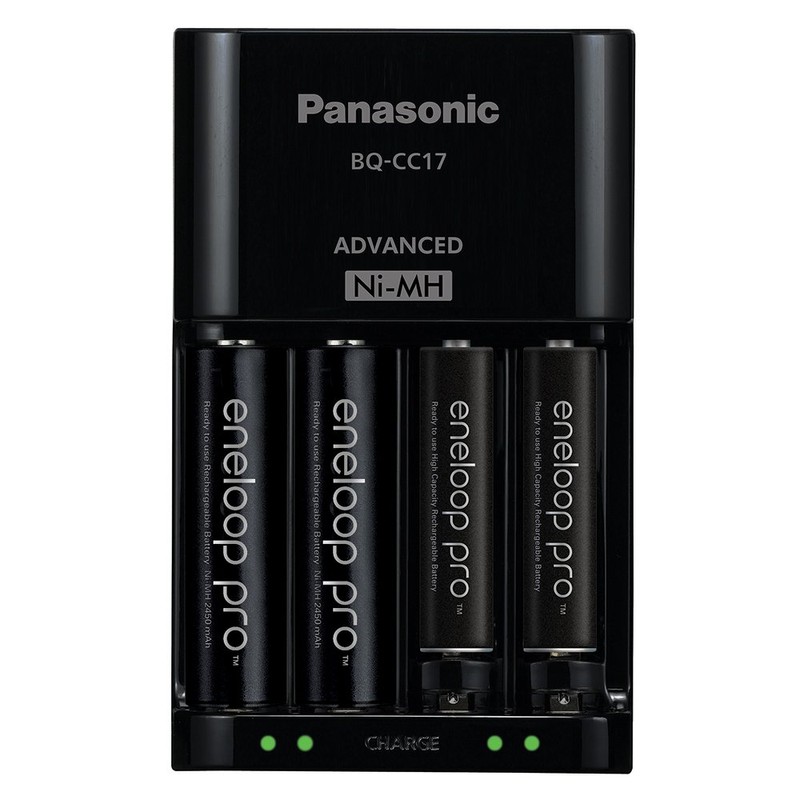 Panasonic K-KJ17K3A4BA Advanced Battery Charger Pack with 4 AAA Eneloop