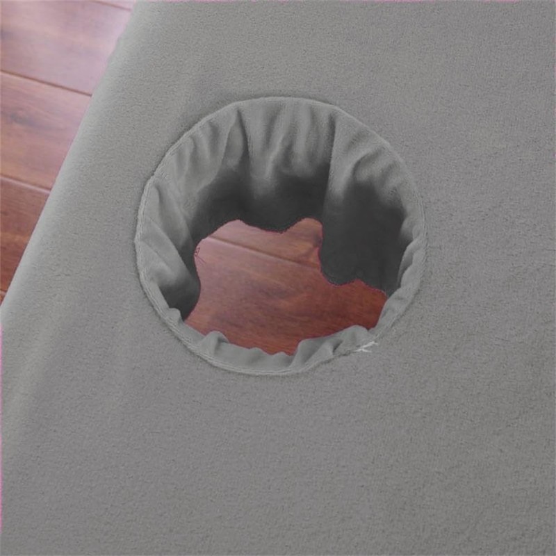 Thick Velvet Washable Massage Bed Cover with Face Hole,Elastic Cord