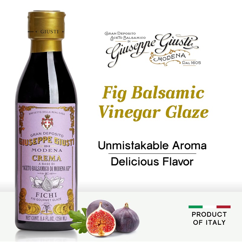 Giusti Fig Balsamic Glaze Based on Thick Balsamic Vinegar of