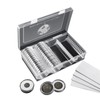 MUDOR 41 mm Coin Holder, 60 Pieces Silver Dollar Capsules