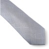 Alfani Mens Foxboro Plaid Solid Texture Silver Gray Neck Tie-
