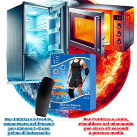 Ice Gel Knee and Elbow – Reusable Ice Bag Hot and Cold – Ice Pack Recovery and Rehabilitation – Perfect Adhesion to the Body (Knee/Elbow XL)