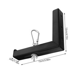 TEHAUX 2pcs Adjustable Shaped Wall Mount Projector Screen Bracket Bracket Hook for Easy Installation for High Ceilings and Stable Projection Support