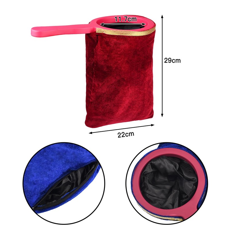 MEISH 2 Pieces Magic Change Bags Magic Tricks Bag with