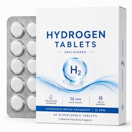 Hydrogen Water Tablets with Magnesium, Unflavored, 60 Count
