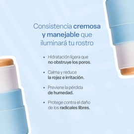 TEIA COSMETICOS, corrector de ojeras en barra hidratante de ingredientes naturales 7g (Tono claro)