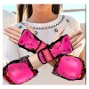 Kit Protecciones Adulto Rodilleras Coderas Muñequeras Iciqlo Rosa
