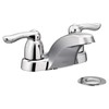Moen 4925 Chateau Two-Handle Low Arc Bathroom Faucet, Chrome