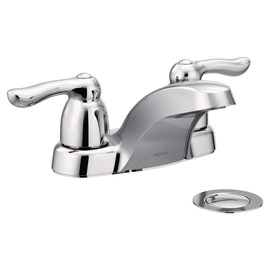Moen 4925 Chateau Two-Handle Low Arc Bathroom Faucet, Chrome