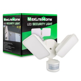 Maxlite MSL2HW 28W LED Motion Sensor Flood Light, 5000K, White Finish - 120 Volt, 100000 Hour Life, PIR Motion Sensor, Outdoor Flood Lights, Dusk to Dawn